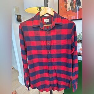 JCrew Mens Flannel - Slim Small